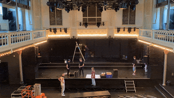 setup at Paradiso, Amsterdam